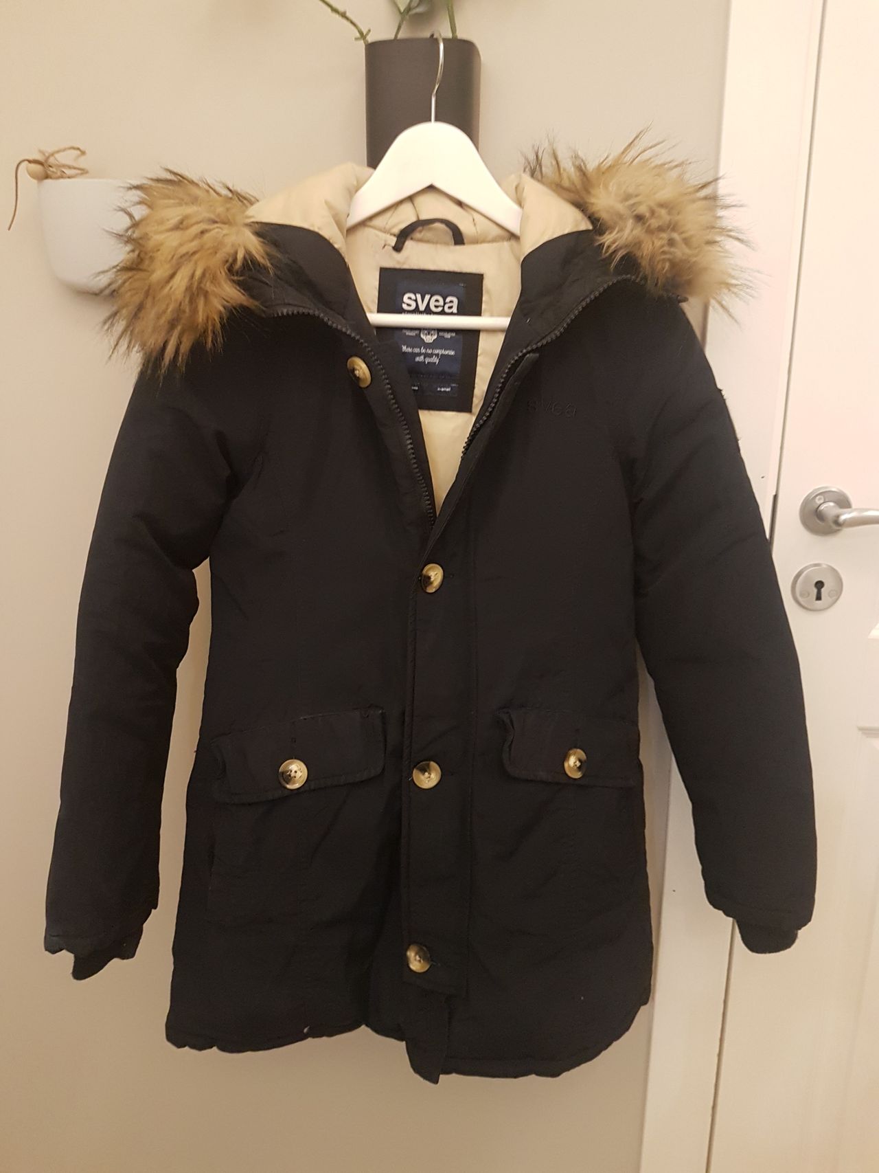 Pent brukt Svea Miss Smith dunjakke str xs | FINN.no Pent brukt Svea Miss Smith dunjakke str xs | FINN.no
