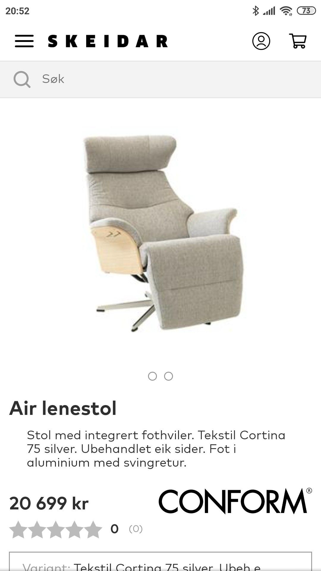 Conform air hvilestol | FINN.no Conform Air hvilestol | FINN.no