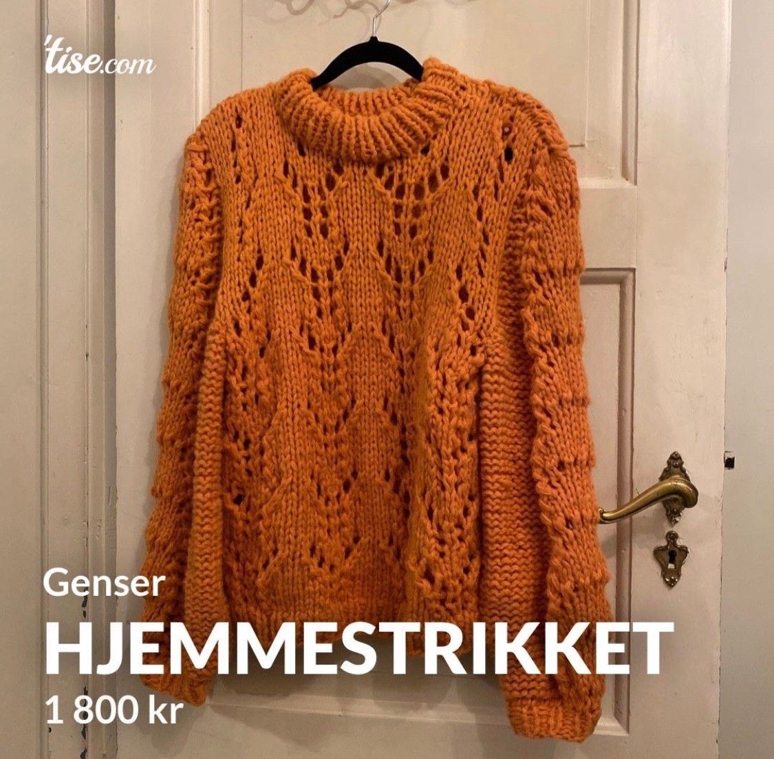 Hjemmestrikket genser | FINN.no Hjemmestrikket genser til salgs | FINN.no