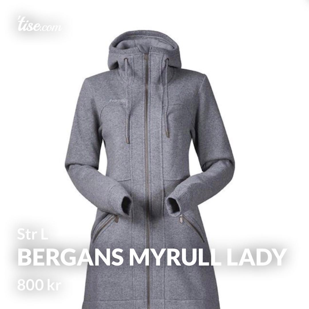 Bergans Myrull ullkåpe jakke str L Bergans Myrull ullkåpe jakke str L