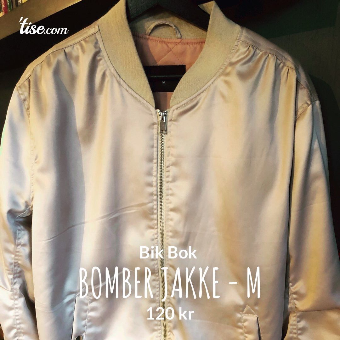 Beige bomber jakke | FINN.no Bomberjakke fra bikbok • Tise