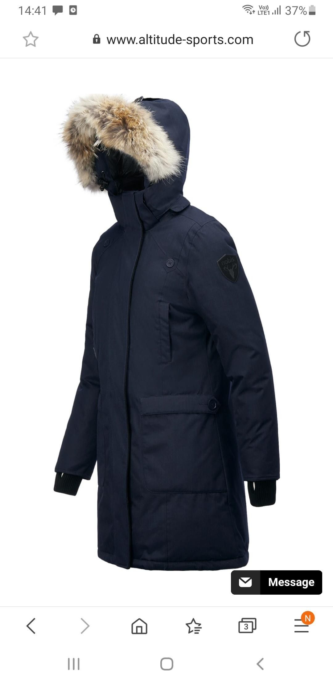 Pent brukt Nobis meredith parkas i navy | FINN.no Nobis parka jakke (dame) | FINN.no