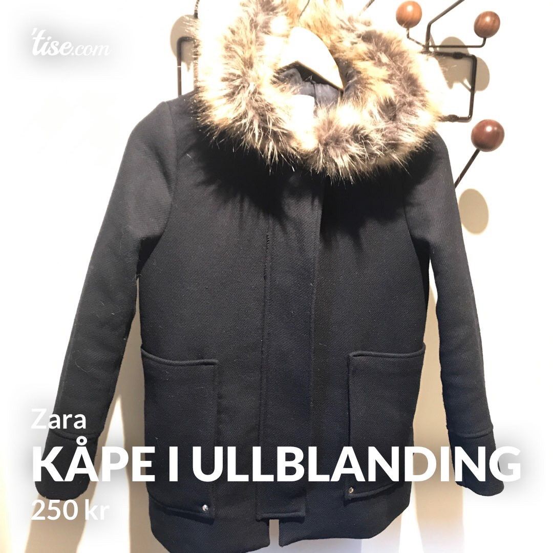 Vinterkåpe i ullmiks fra Zara | FINN.no Vinterkåpe fra Zara | FINN.no