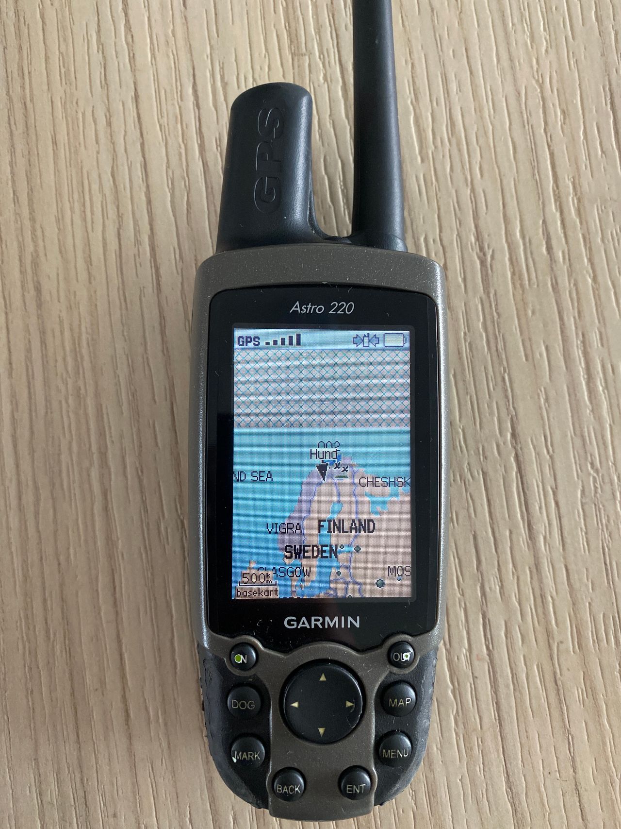 Garmin Astro 220 med DC30 og teleskopantenne. Kart over hele Garmin Astro 220 (norsk) m dc30 | FINN.no
