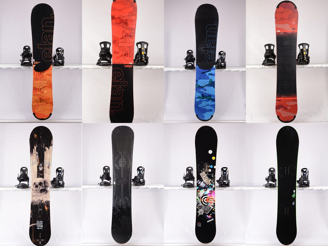 Snowboard ELAN EXPLORE, RS, ENDEAVOR B.O.D, F2 FTWO, FANATIC FINN