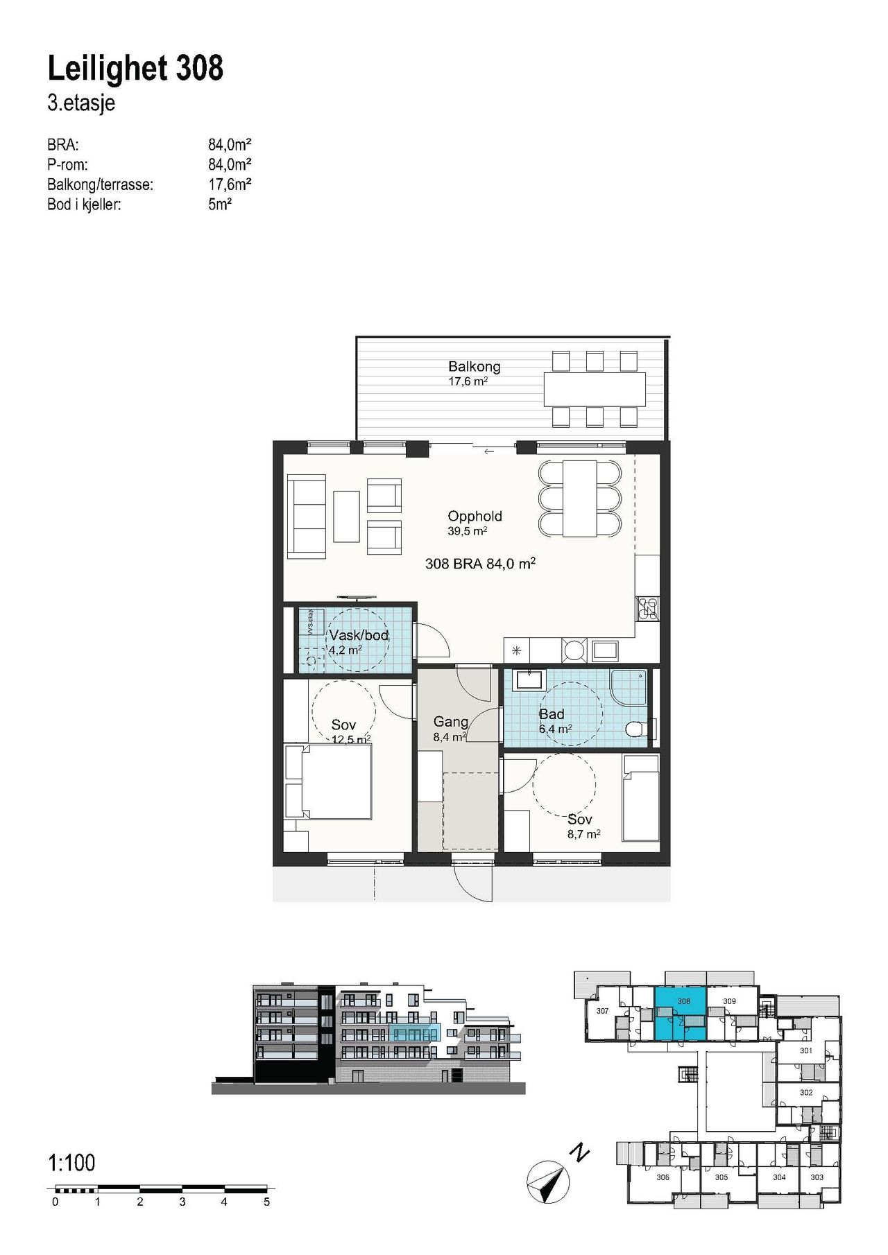 Image #30 LYNGDAL SENTRUM - SOLGT - Oppgradert 3-roms leilighet med solrik vestvendt veranda og parkering i kjeller