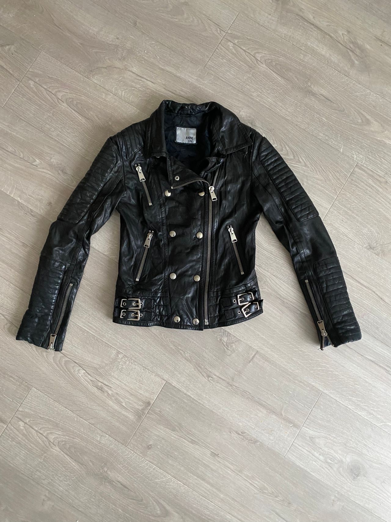 Anine Bing Moto leather jacket xs FINN torget