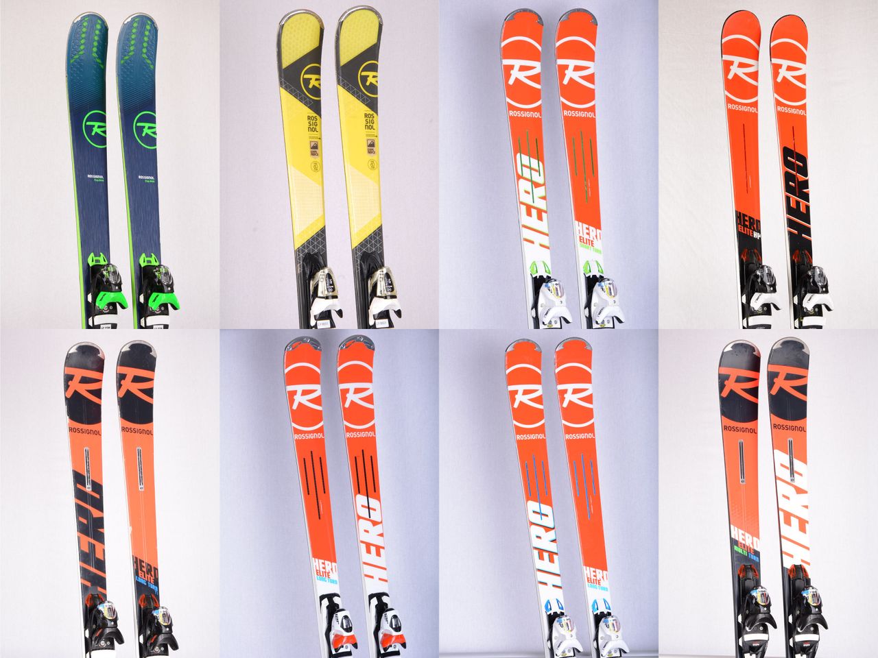 skis ROSSIGNOL EXPERIENCE E75, Auto turn rocker, Air-tip technology +  Rossignol Xelium 100 