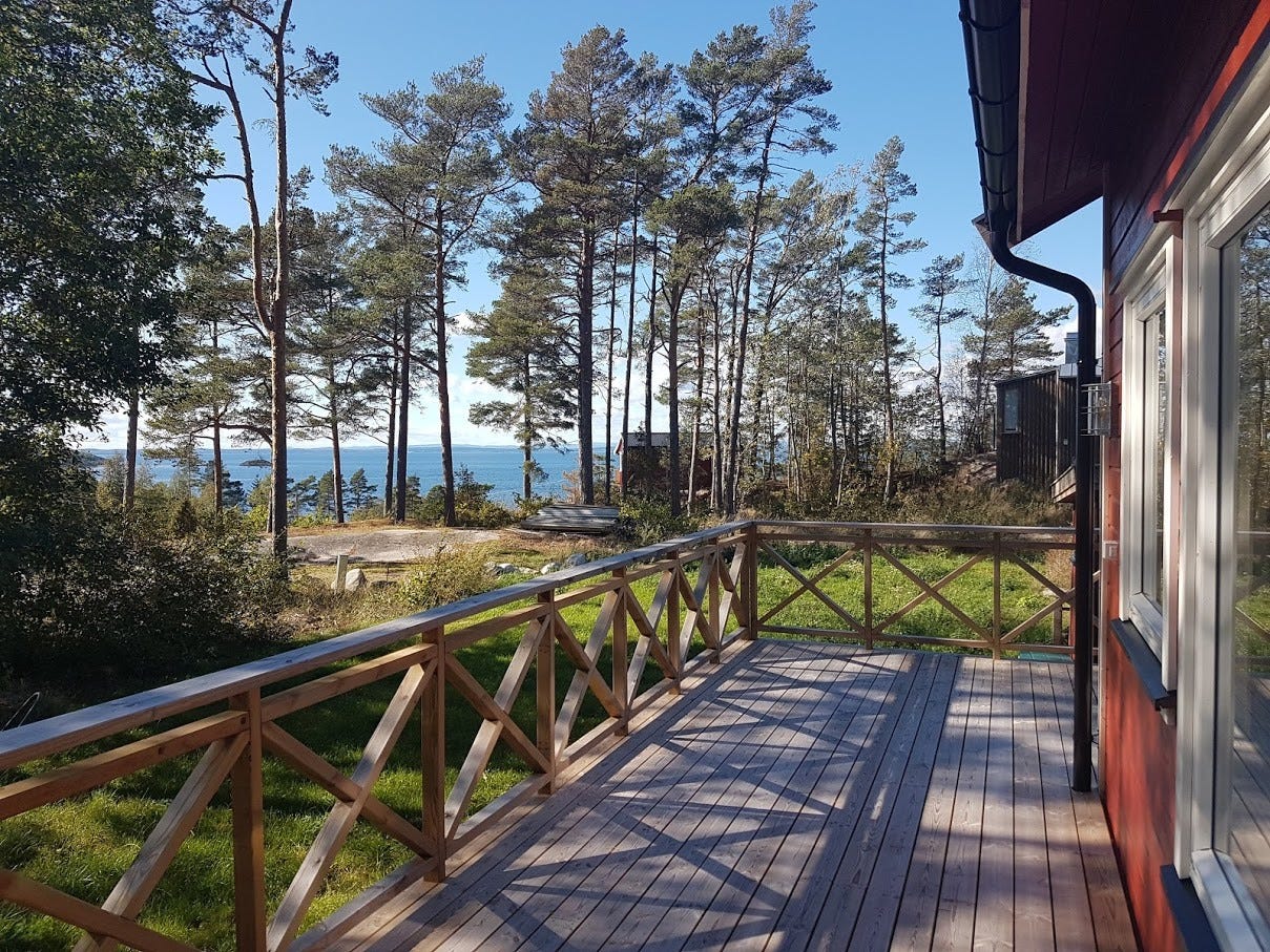 Utsikt over Oslofjorden mot Tønsberg. Galleribilde