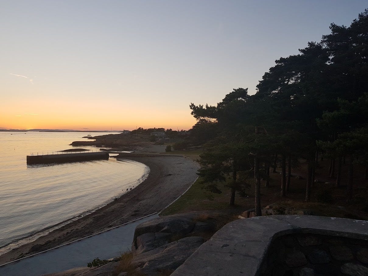 Solviken badestrand Galleribilde