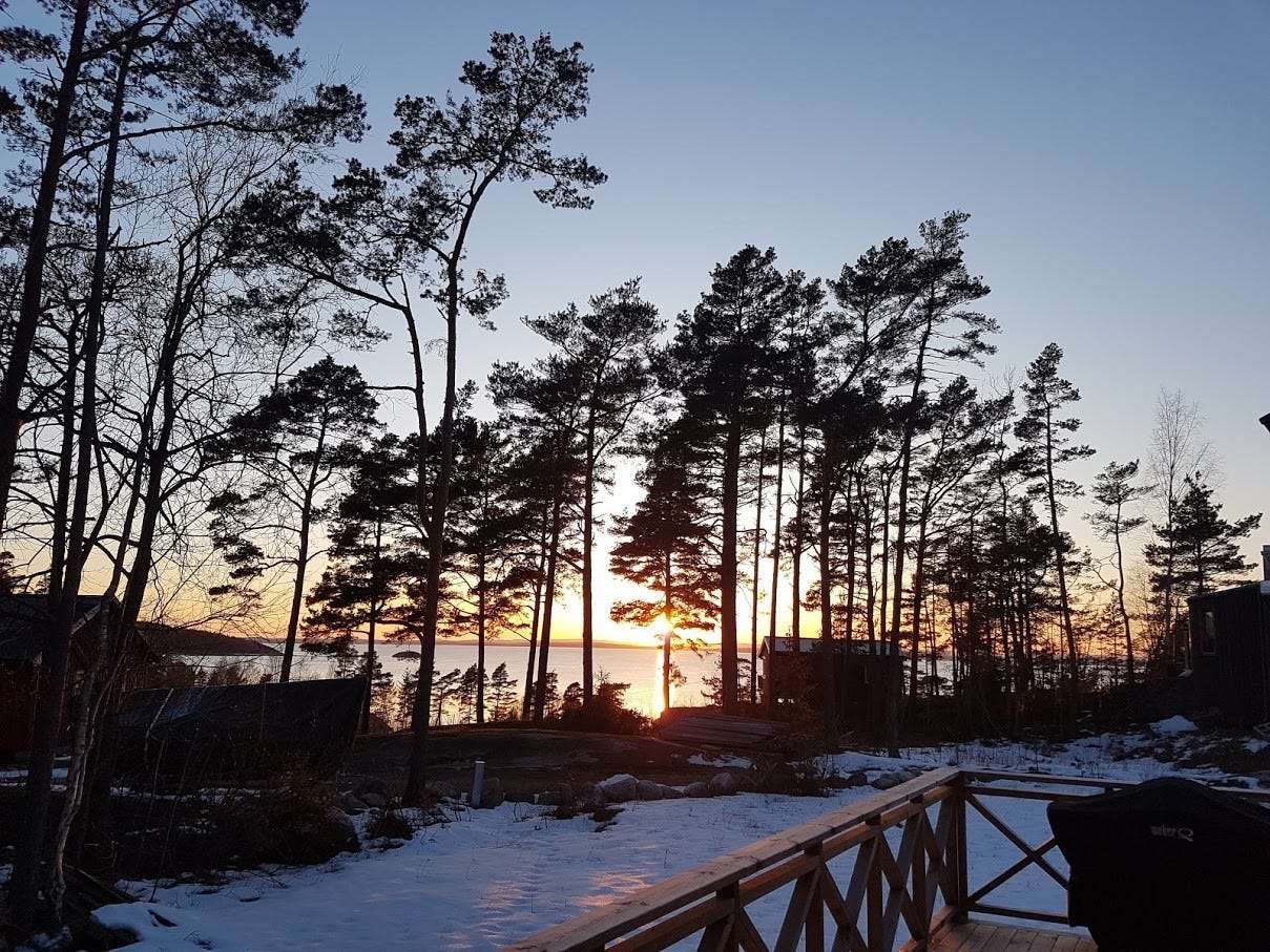 Utsikt fra hytta Galleribilde