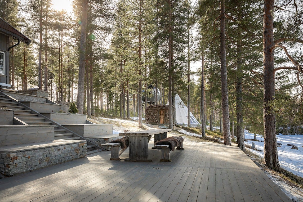 Uteplassen en vårvinter dag :) Galleribilde