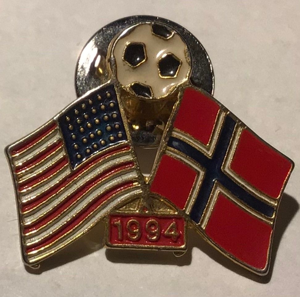 Pins Fotball VM USA-Norge flagg 1994 | FINN-torget