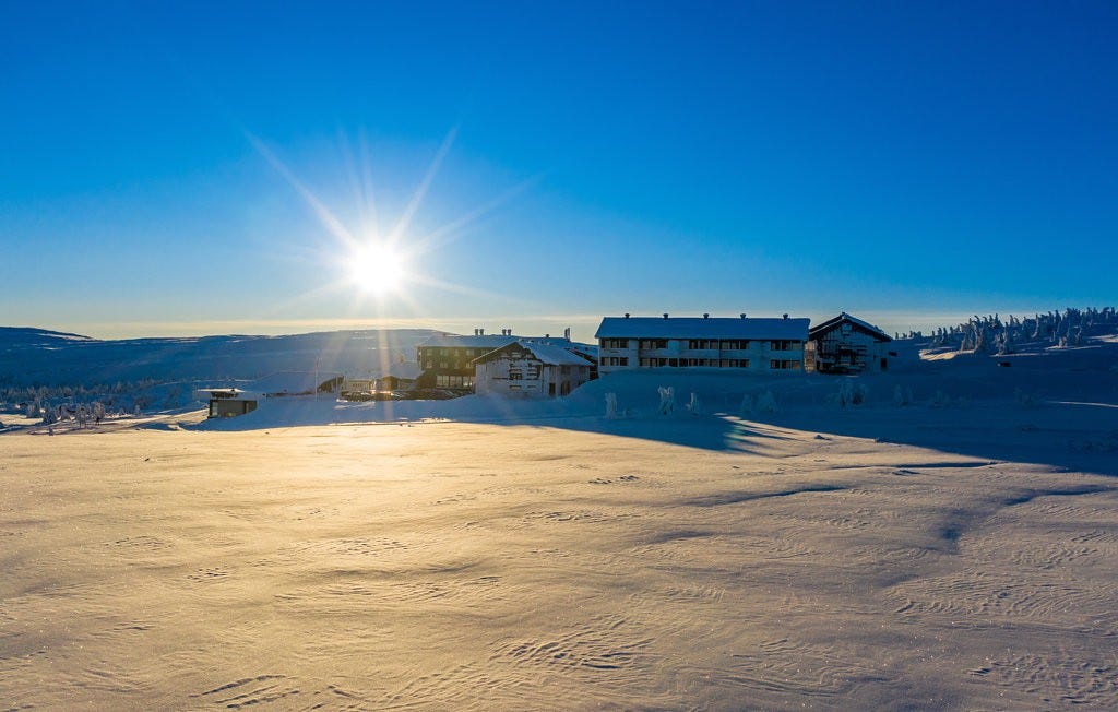 Vakkert landskap Galleribilde