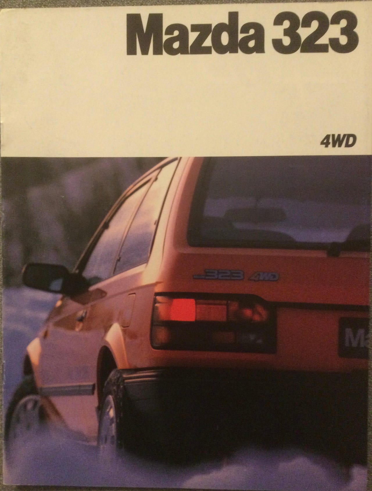 Mazda 323 4WD turbo brosjyre 80 tallet | FINN-torget