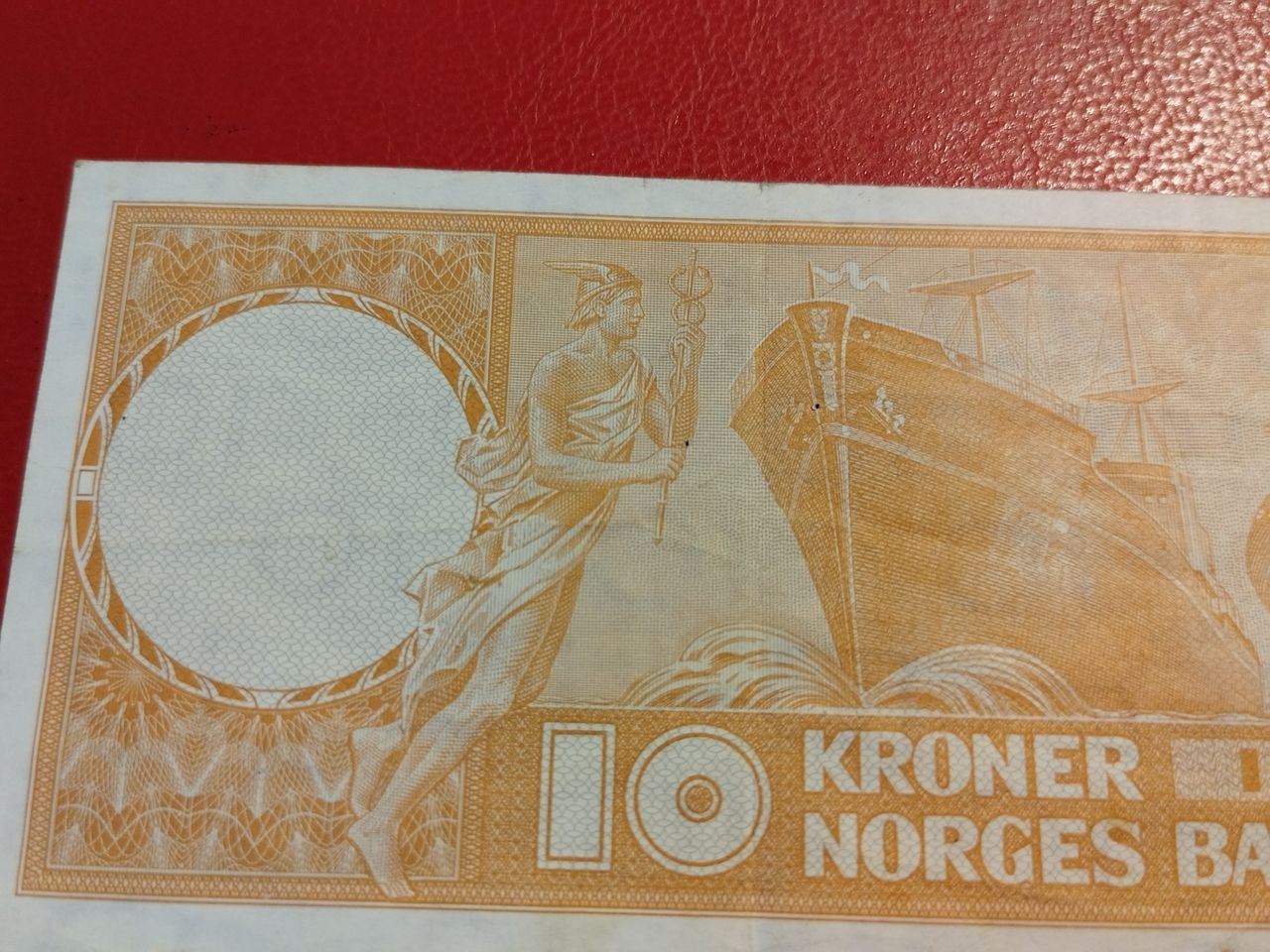 Norsk 10 Krone Seddel Fra 1968 Finn Torget