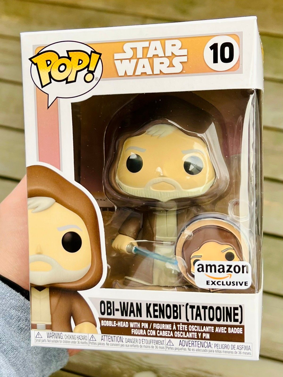 Funko Pop! Obi-Wan Kenobi (Tatooine) W/ Pin | Star Wars (10) Excl