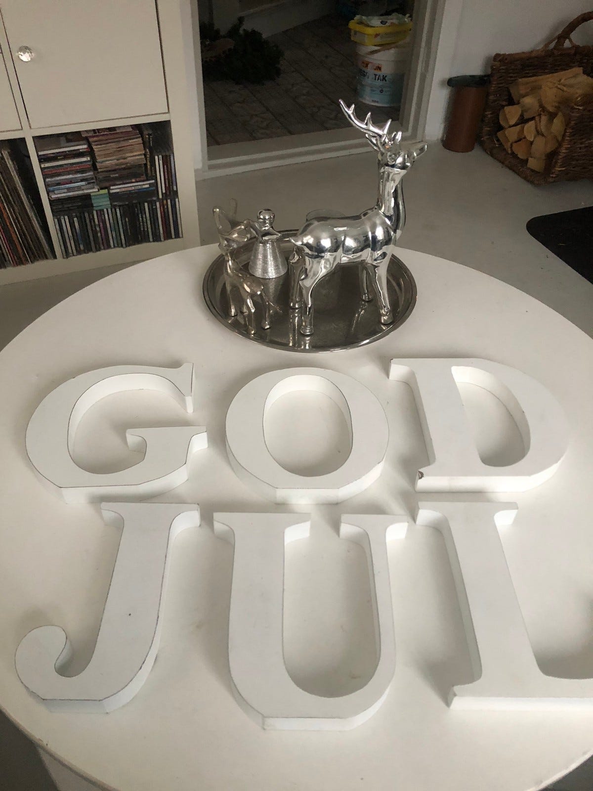 Interiør bokstaver GOD JUL selges FINN.no