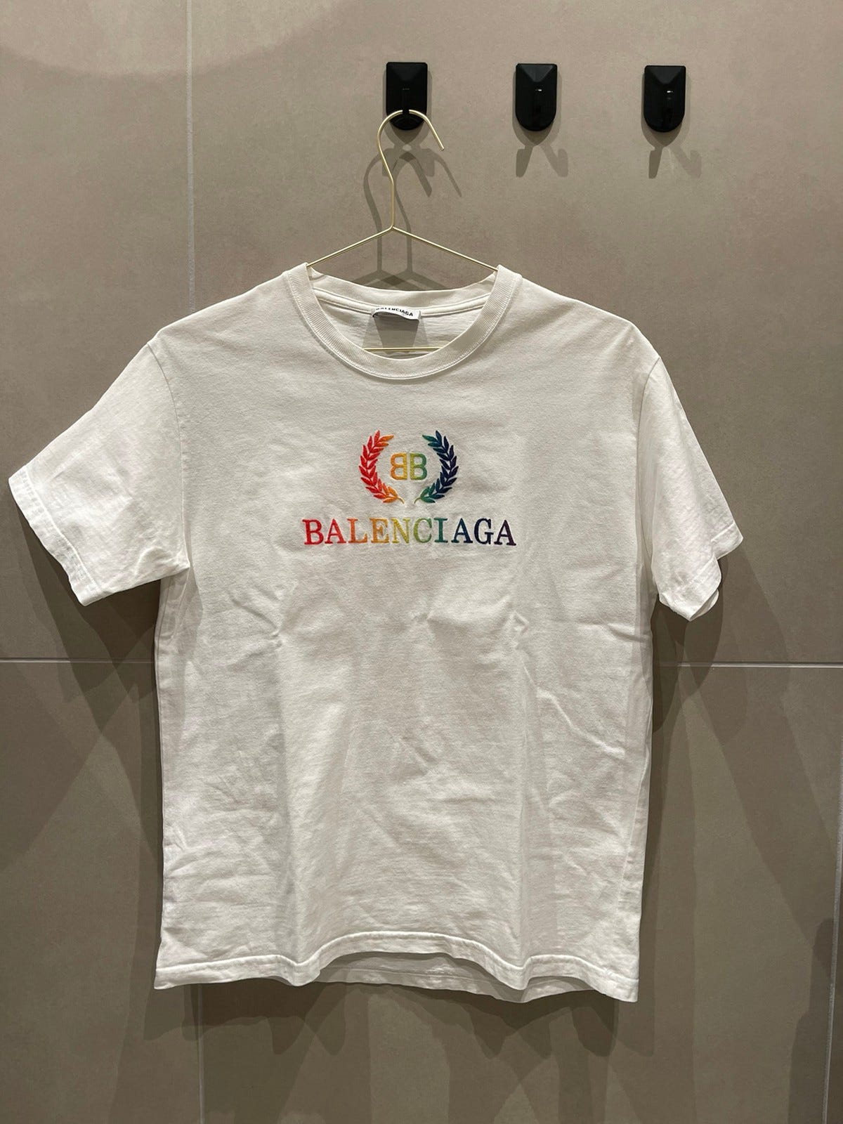 balenciaga crown tee
