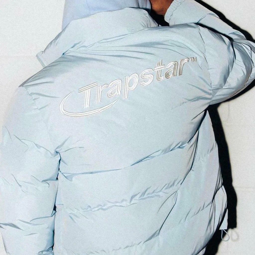 Trapstar Hyperdrive Ice Blue Puffer Jakke (M) FINN