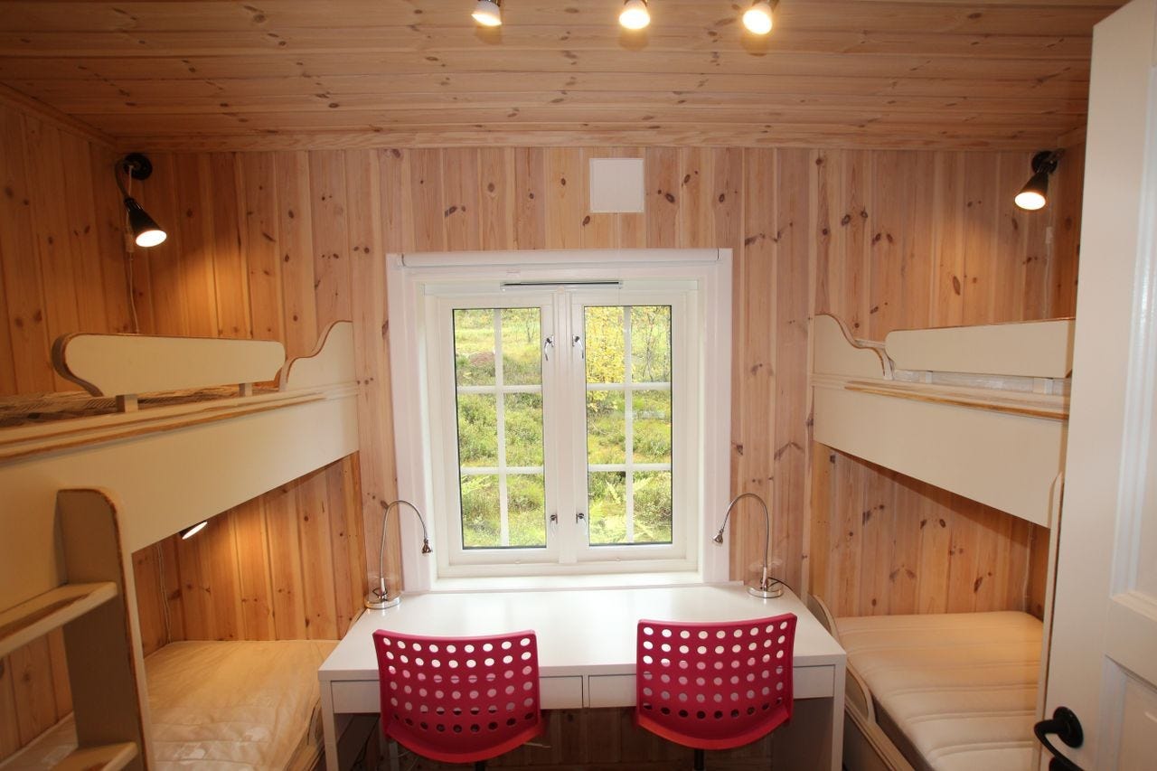 Soverom 2 i etg. Merk: bord og stoler på bildet er fjernet. Galleribilde