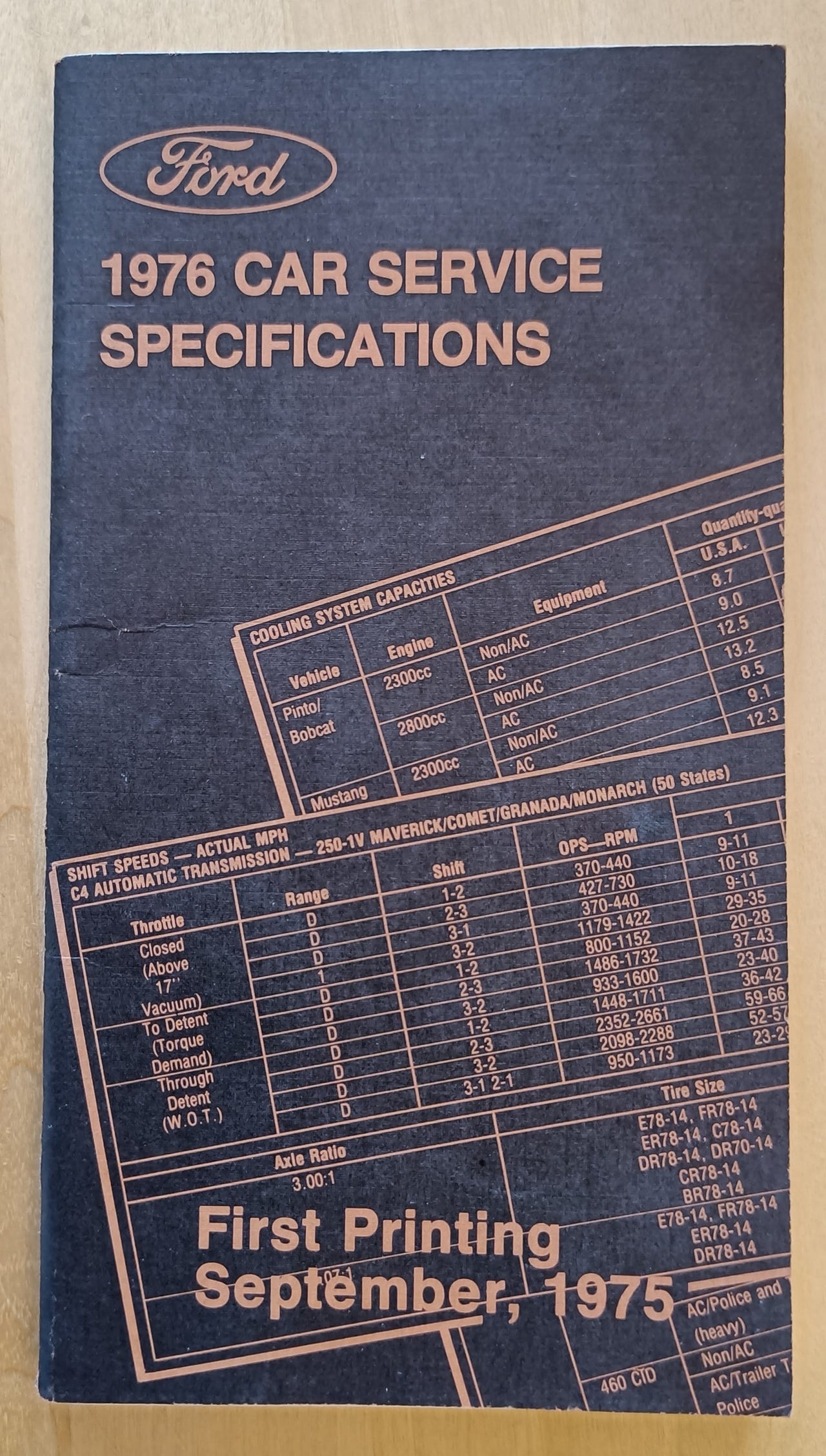 Ford Car Service Specifications 1976 | FINN-torget