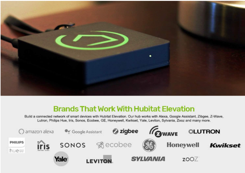 Hubitat Elevation c7 hub med både zigbee og zwave FINN