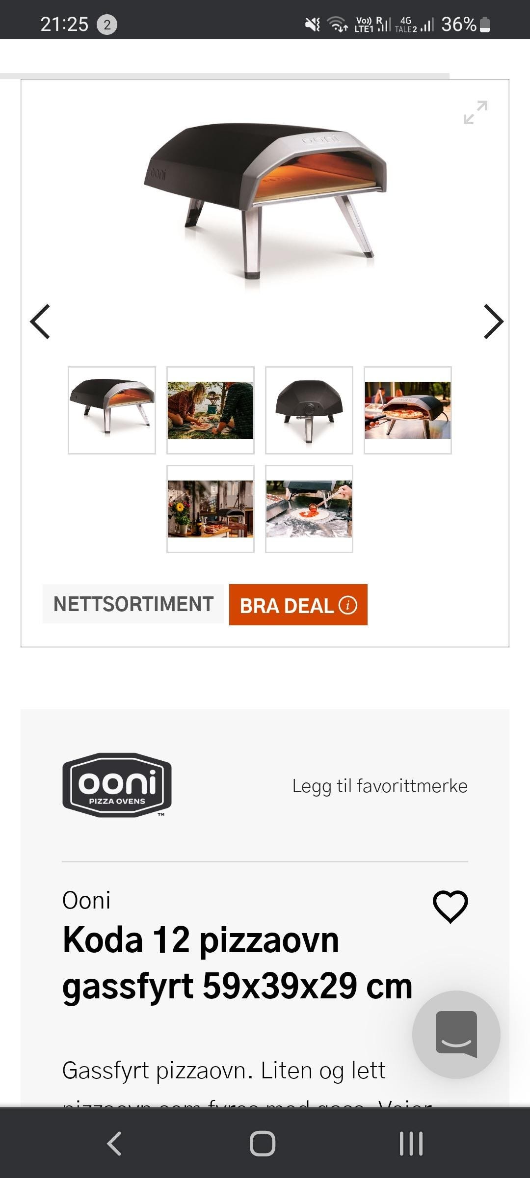 Ooni Koda 12 Pizzaovn FINN Torget