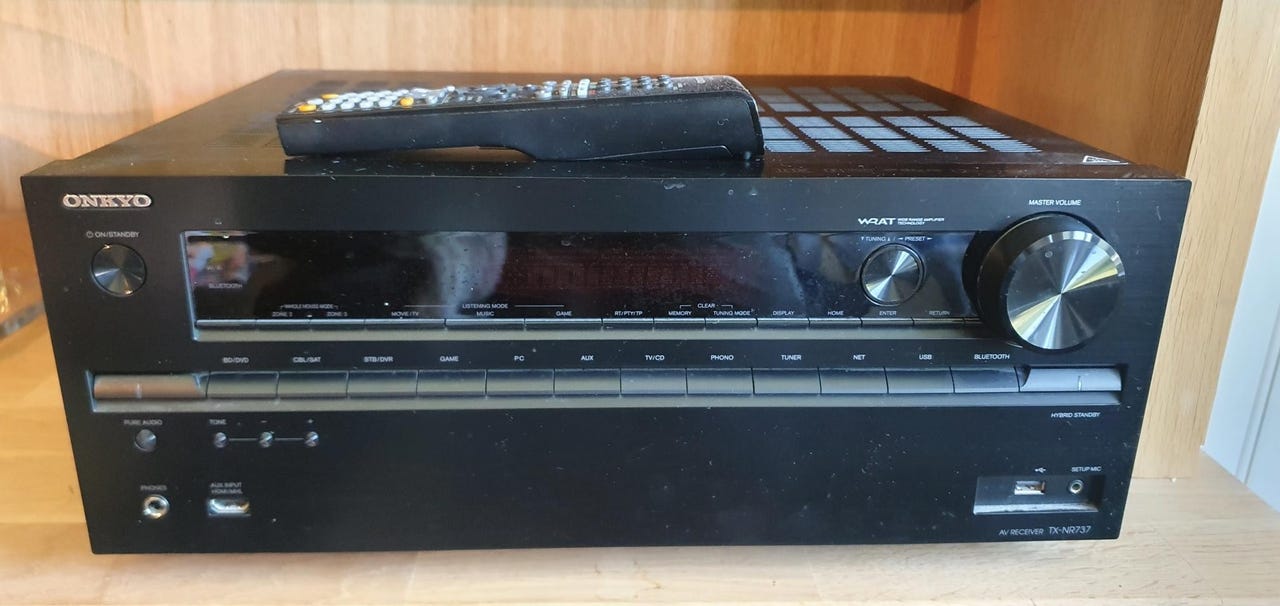 Onkyo TXNR 737 Hjemmekino forsterker 7.2 185W 4k FINN