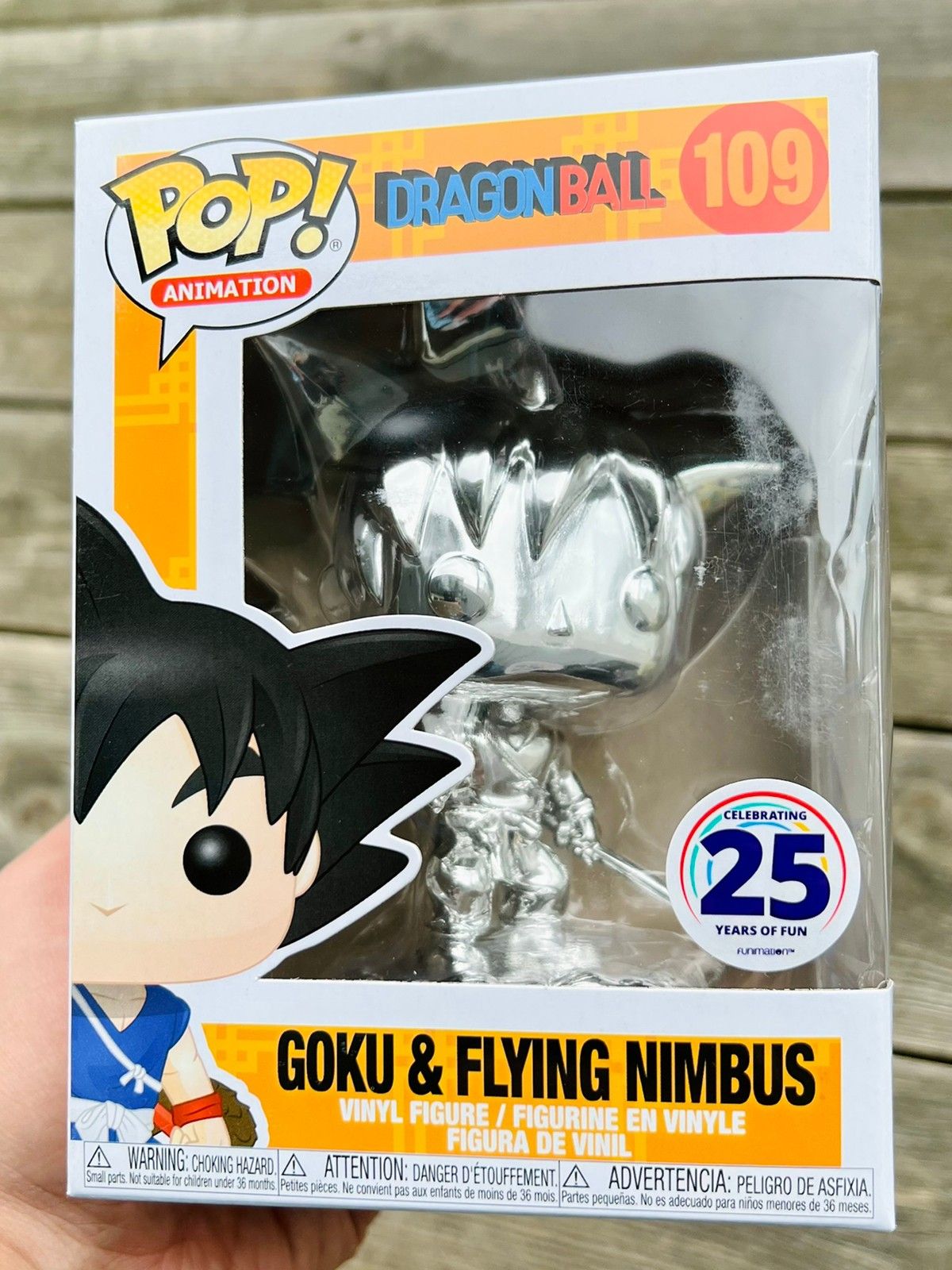 Funko Pop! Goku & Flying Nimbus (Chrome) | Dragon Ball (109) Excl. to  FUNimation | FINN torget