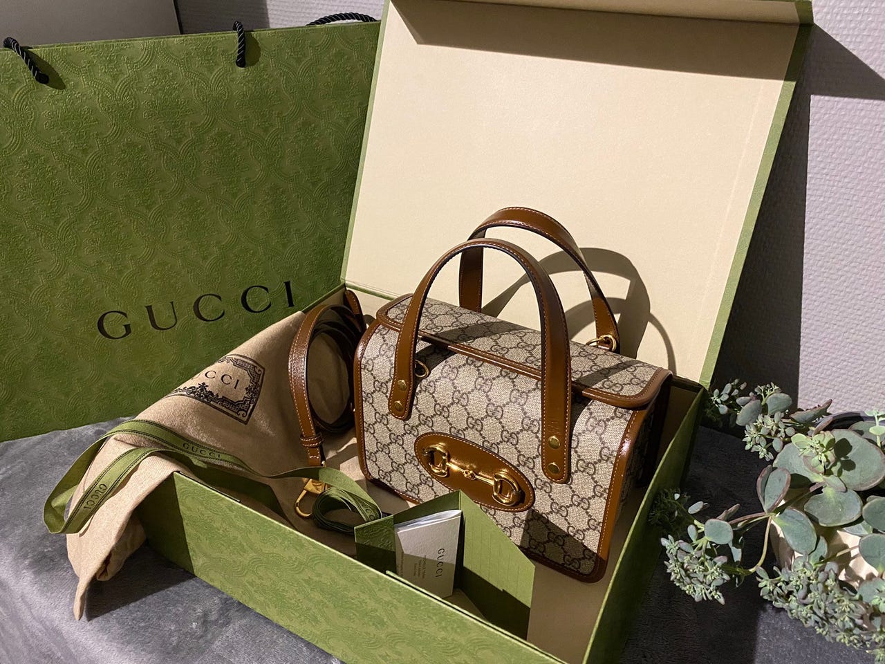 Gucci Horsebit 1955 mini top handle bag FINN