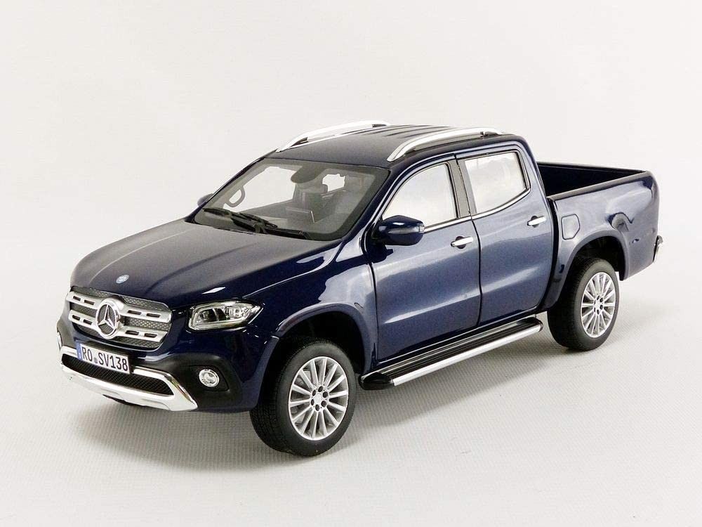 Mercedes-Benz X-Class Pick-Up 2017 modell blå metallic Norev skala