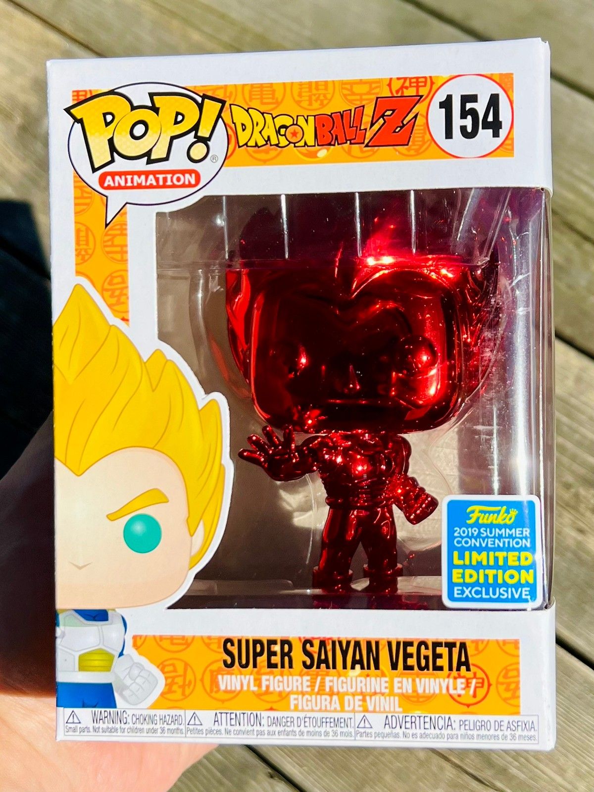 Hot topic shop red chrome vegeta