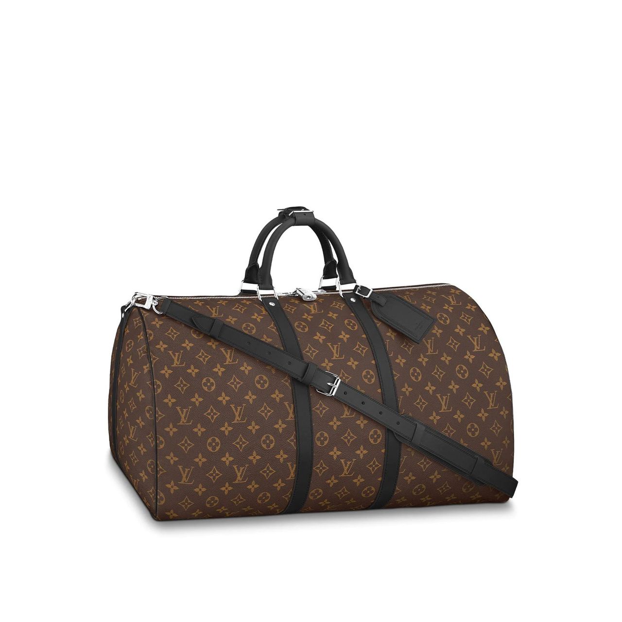 Louis Vuitton Damier Graphite Keepall Bandouliere 55 Duffle with Strap 9lk822s