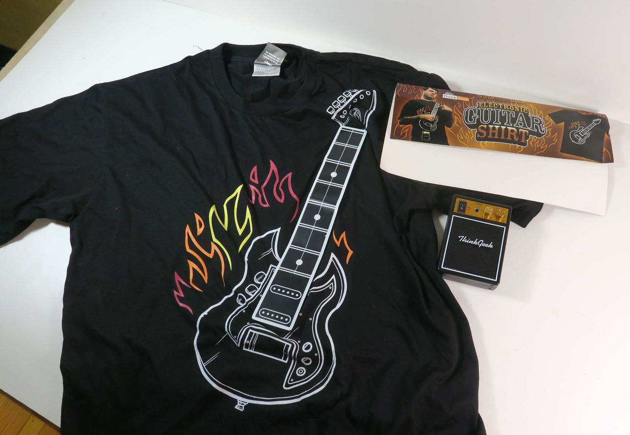 Thinkgeek guitar shirt top