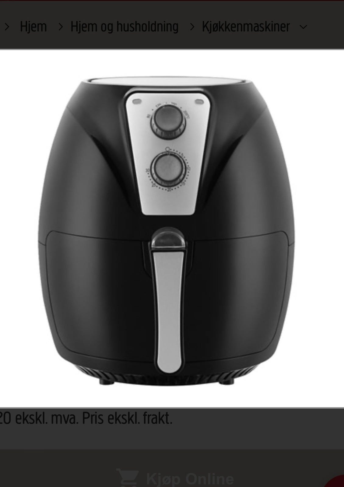 Menuett Airfryer brukt to ganger FINN