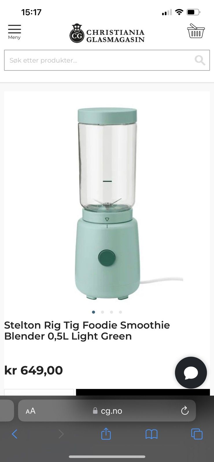 Foodie Smoothie blender Smoothie Blender Light Green RIG TIG by