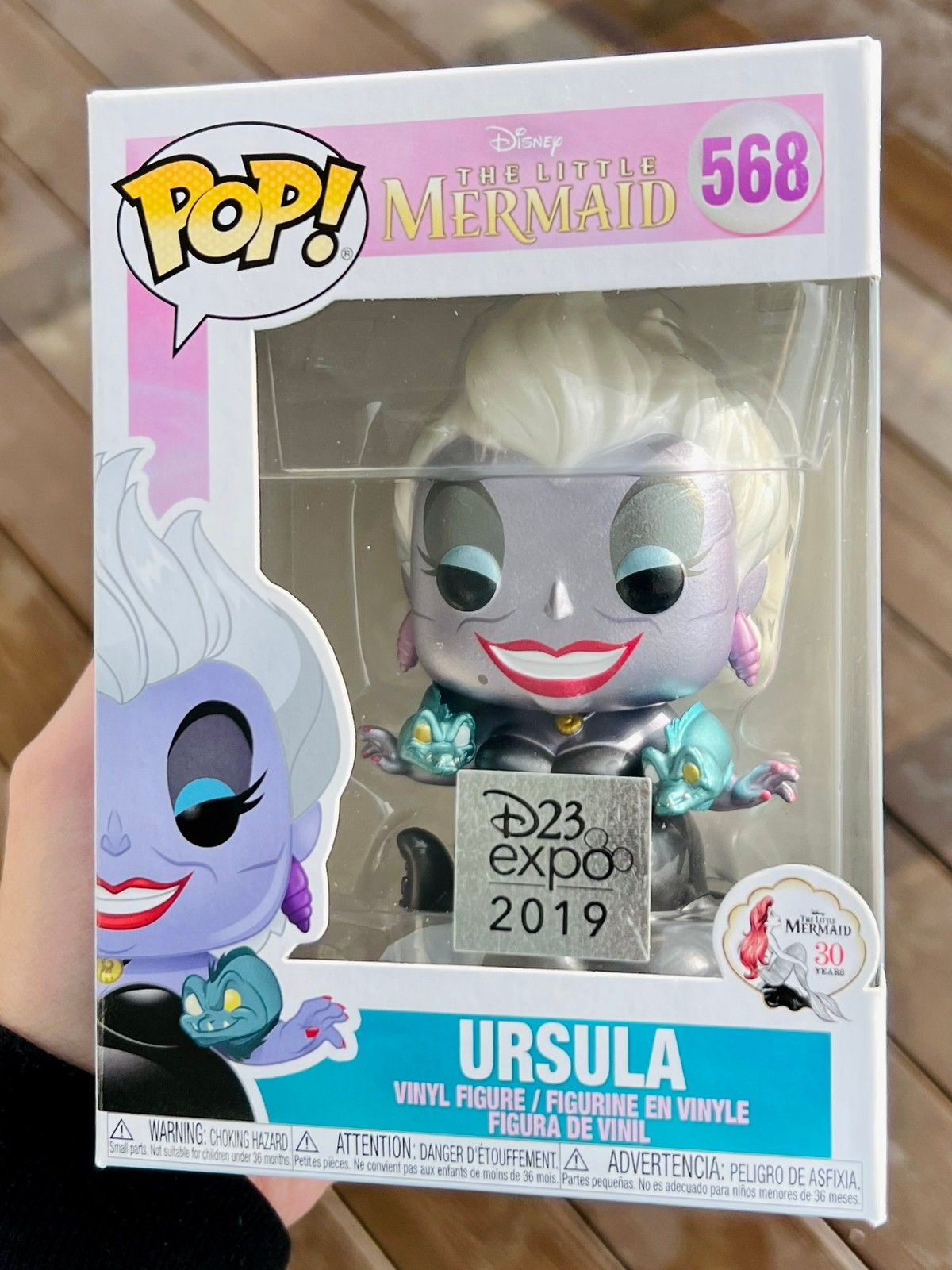 Funko Pop! Disney Little Mermaid #568 Ursula With Eels (Metallic