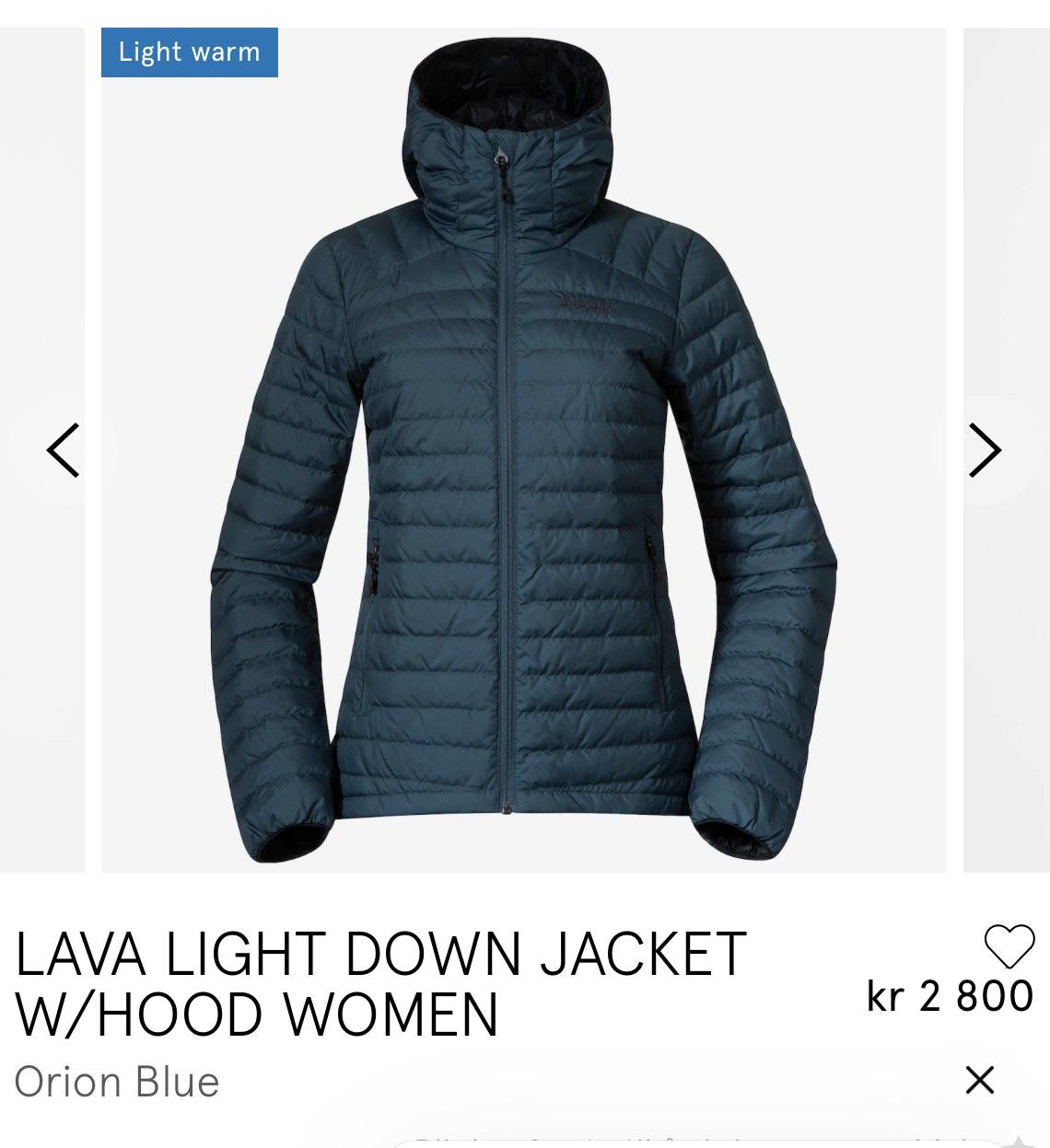 lava light down jacket