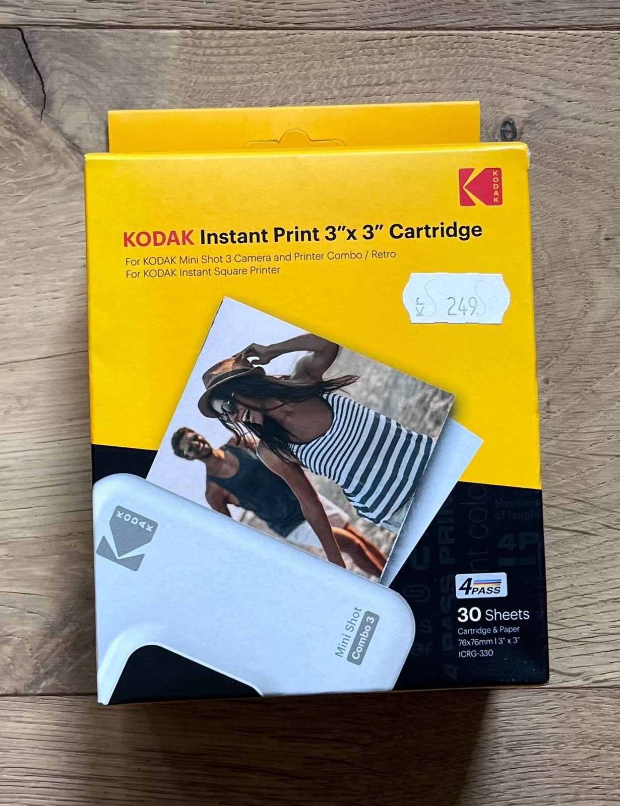 Ubrukt Kodak Instant print 3x3 cartridge