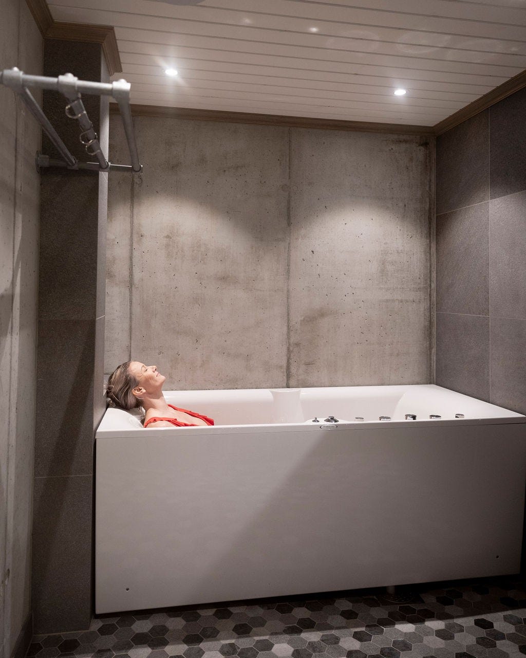 I første etasje finn du massagebad, her kan du nyte fred og ro Galleribilde