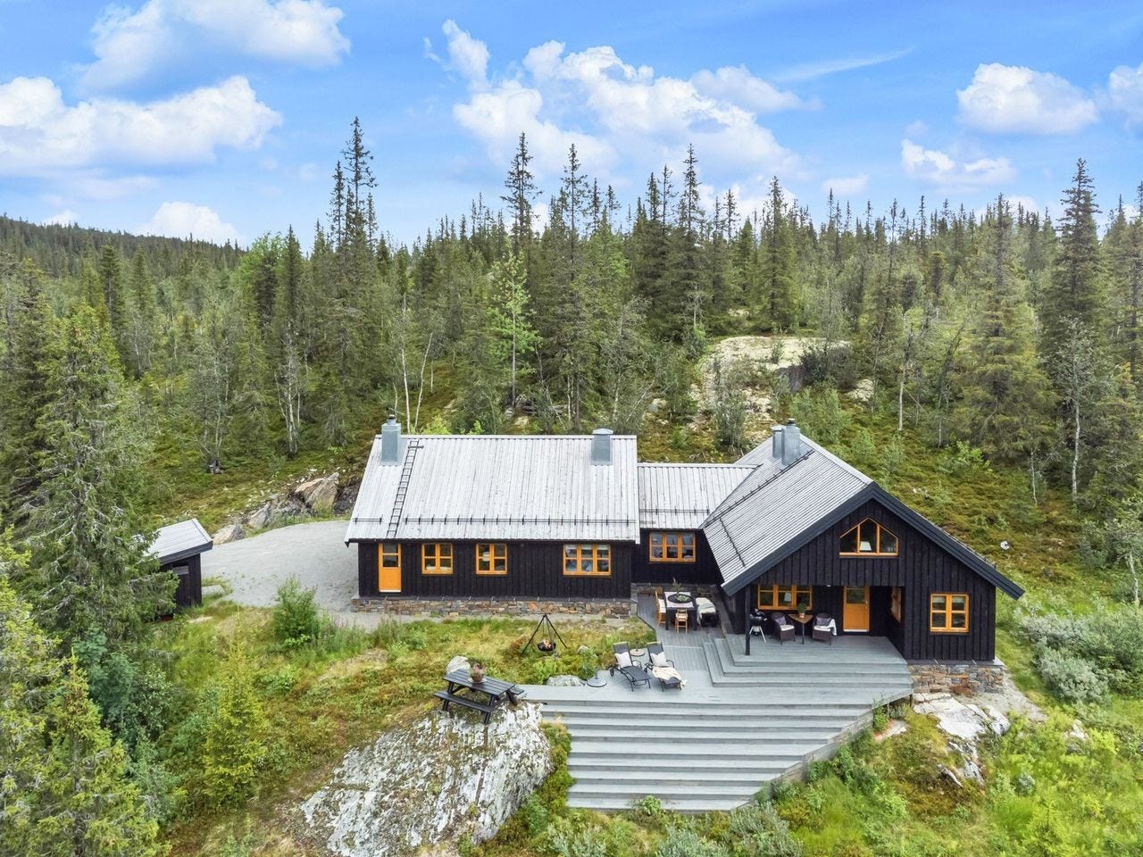Dronefoto fra sydvest Galleribilde