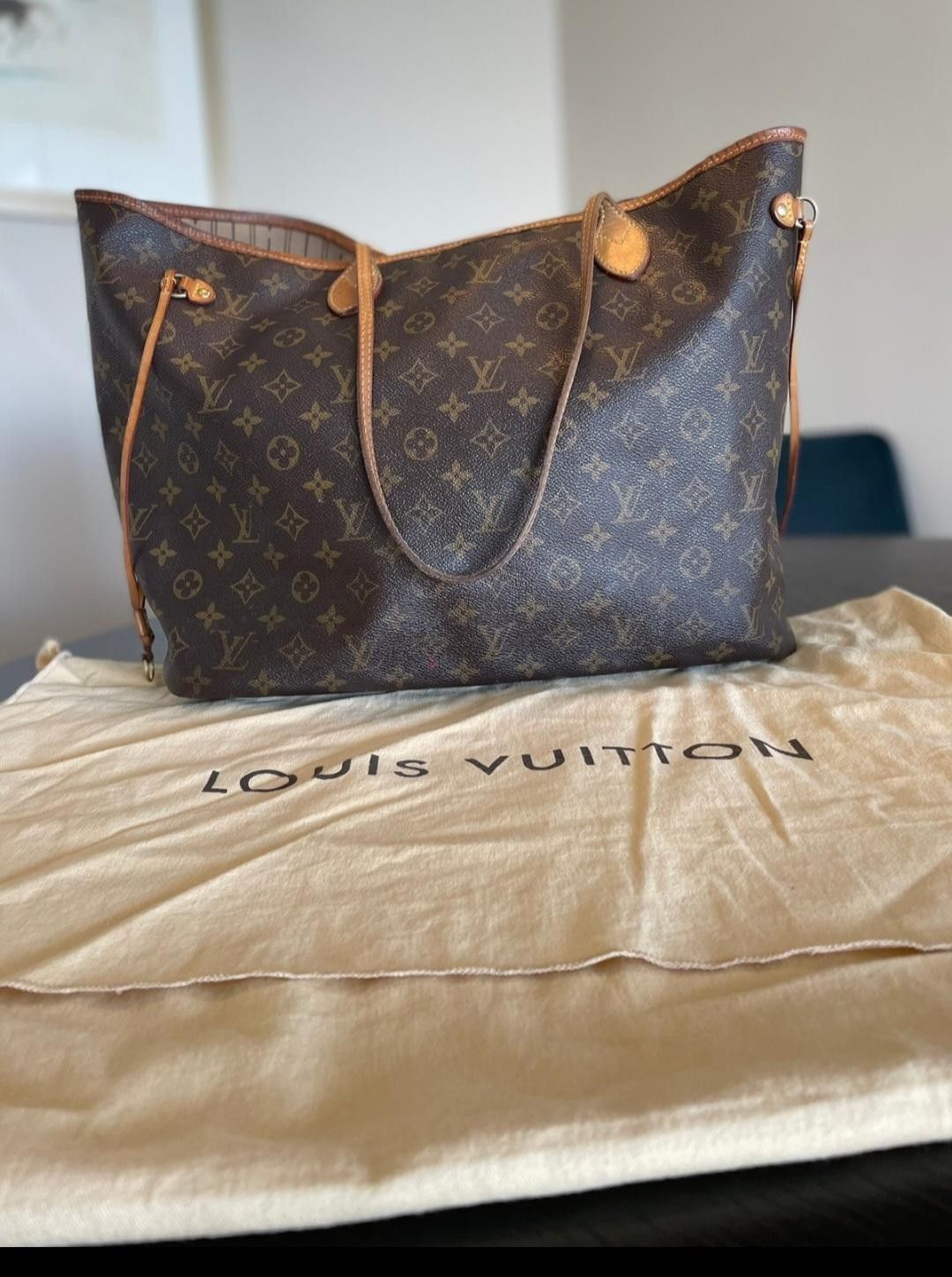 Torebka organizer na Louis Vuitton Neverfull GM z zamkiem 