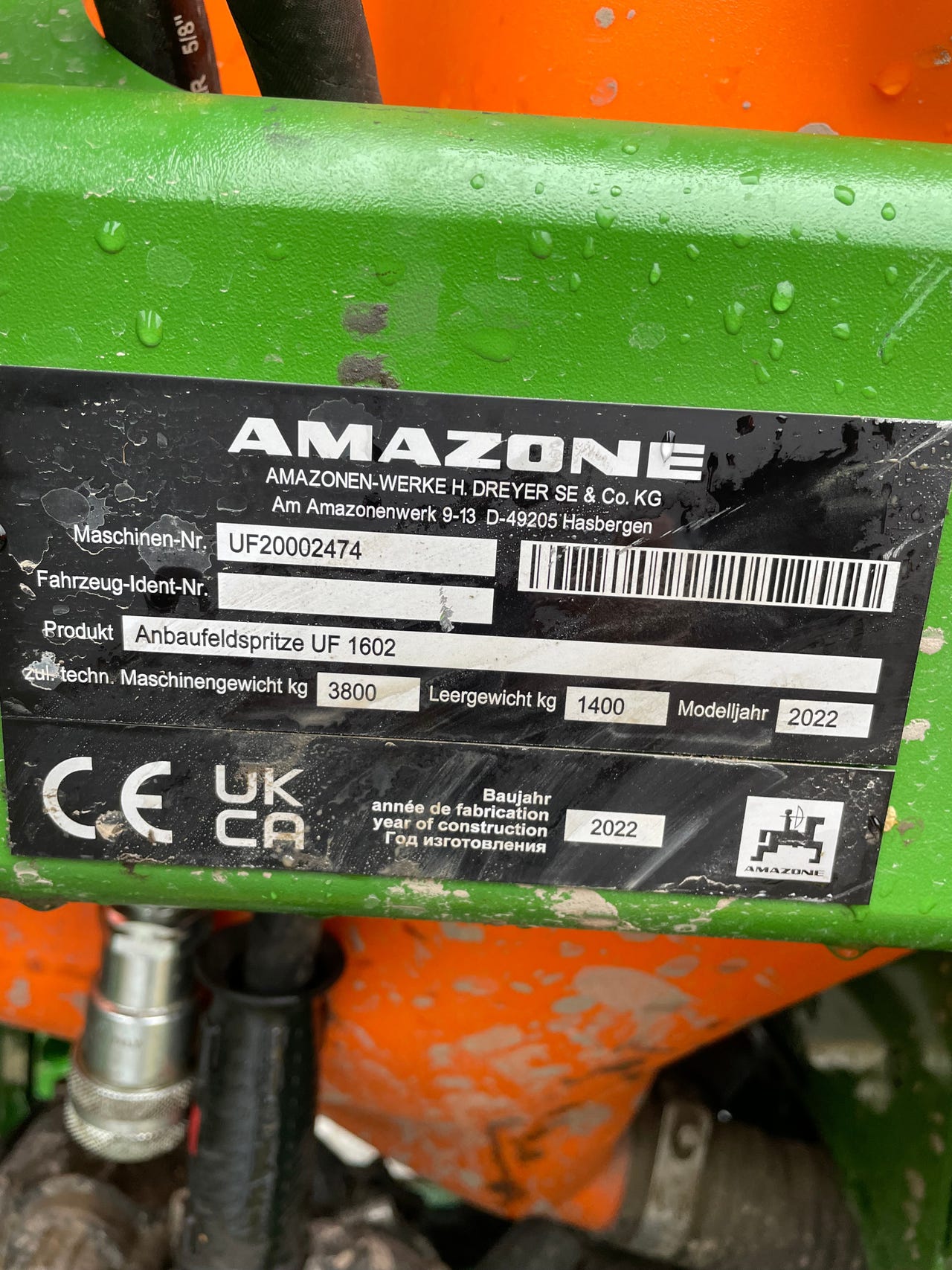 AMAZONE UF 1602 21m ISOBUS FINN.no