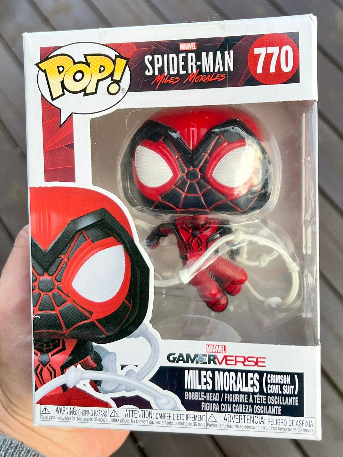 Funko POP Miles Morales 770 (Crimson Cowl Suit) - Spiderman Miles