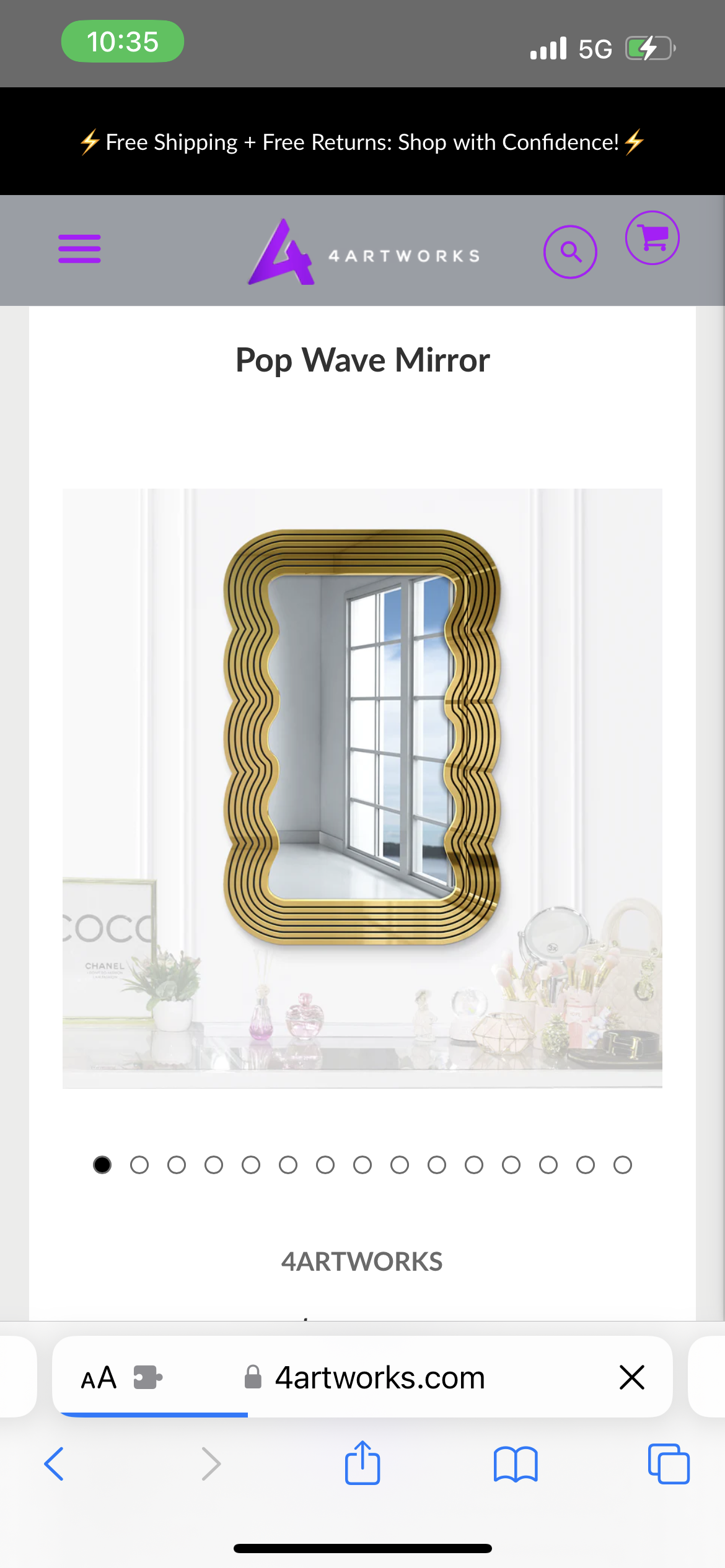 Pop Wave Mirror