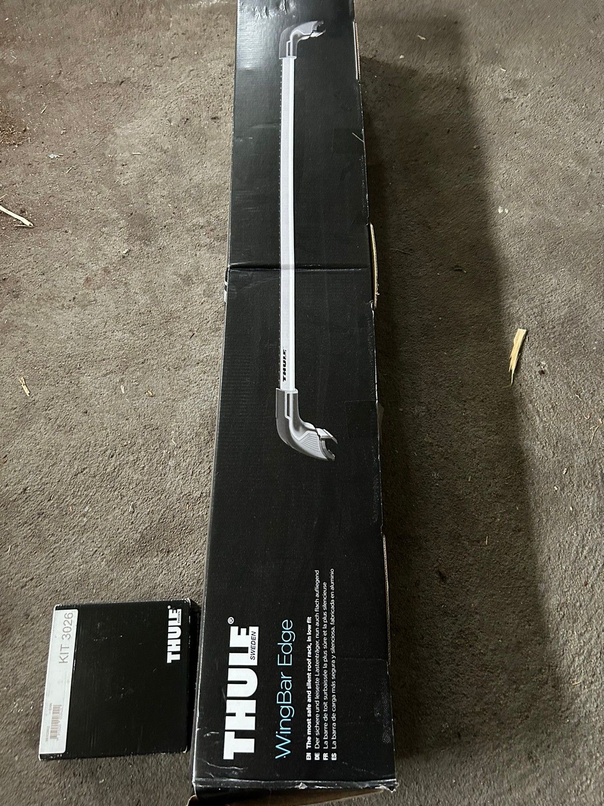 Thule takstativ Thule wingbar edge sort med Thule kit 3026 til