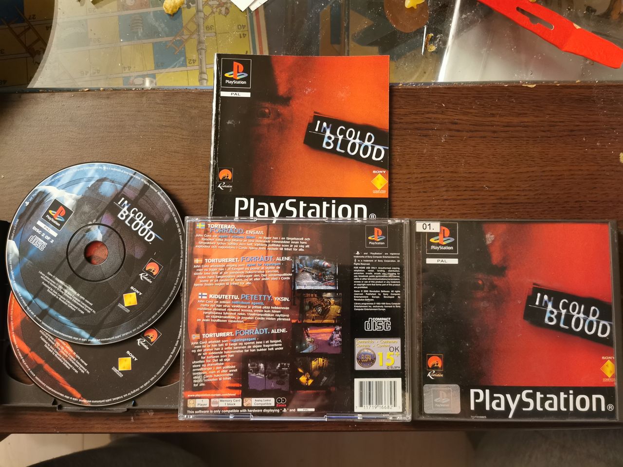 In Cold Blood (Sony PlayStation 1， 2001) PS1 Disc 1 Only