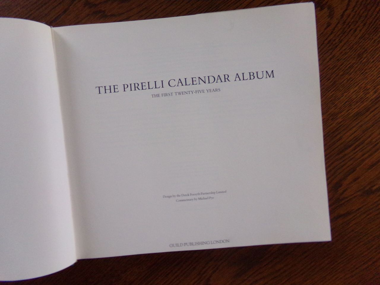 The Pirelli calendar album. The first twentyfive years.