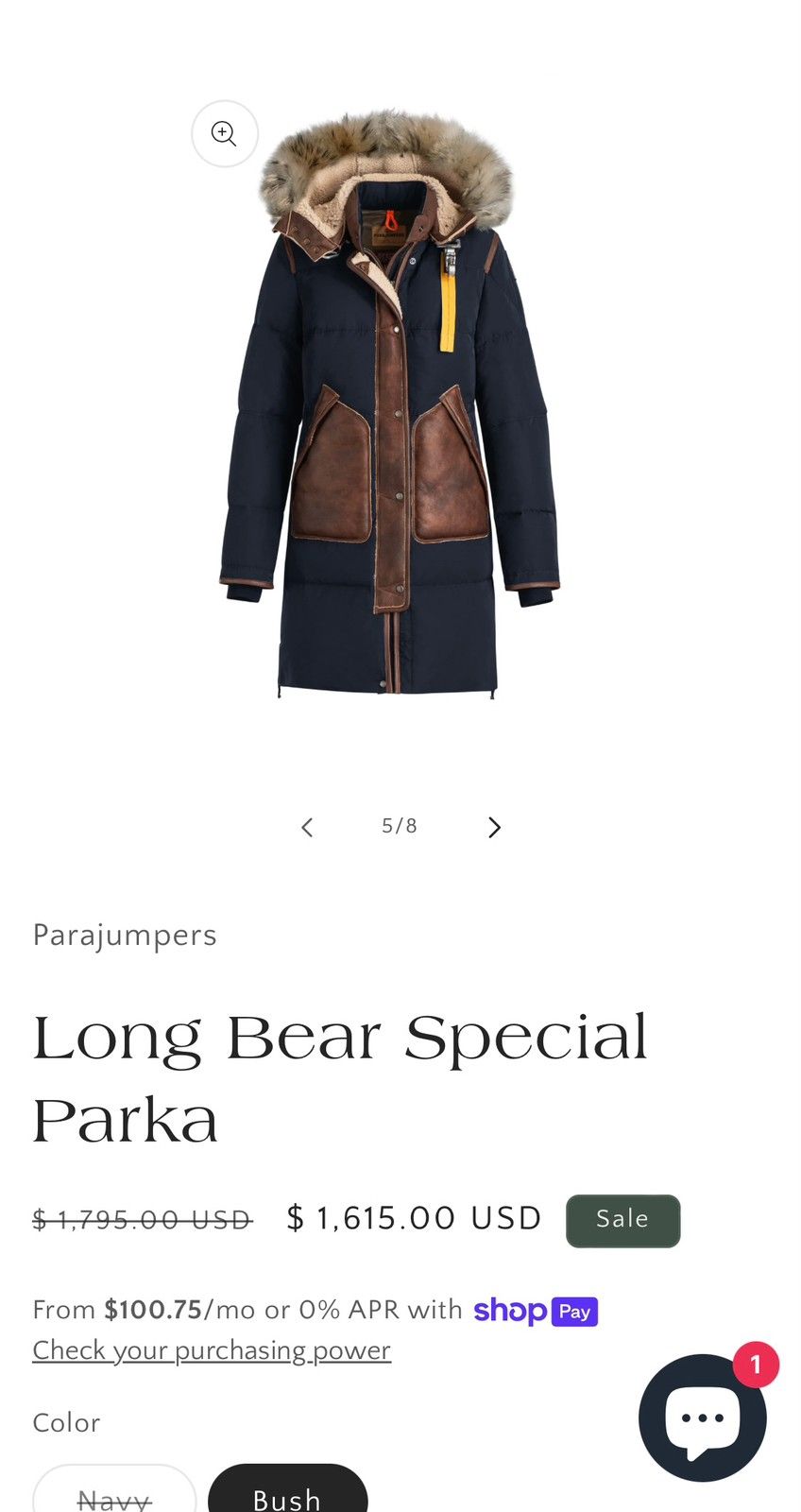 Parajumpers long clearance bear special